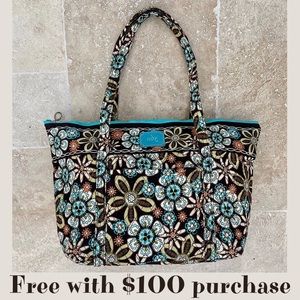 Tony Gears⛳️Large Quilted Multicolor Floral Golf Tote Bag